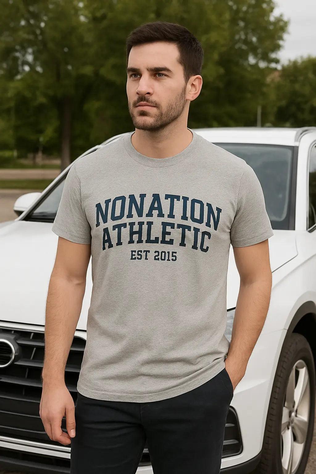 PowderCore Athletic Tee - Heather Gray for Ultimate Performance